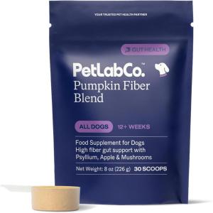 imagePetLab Co Pumpkin Fiber for Dogs  Dog Probiotics Powder  High Fiber Supplement with Pumpkin Apple Psyllium ampamp Mushrooms  Supports Digestion Gut Health ampamp Regular Bowel Movements  30 Scoops